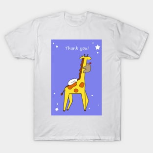 "Thank You" Giraffe Sloth and Cat T-Shirt